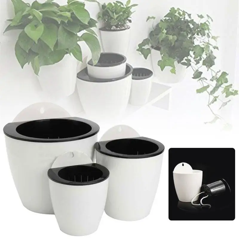Hanging Plant Pot Self Watering Planter Garden Basket Hanging Planter Wall Mounted Plastic Flower Home Creative Supply Decor
Hanging Plant Pot Self Watering Planter Garden Basket Hanging Planter Wall Mounted Plastic Flower Home Creative Supply Decor