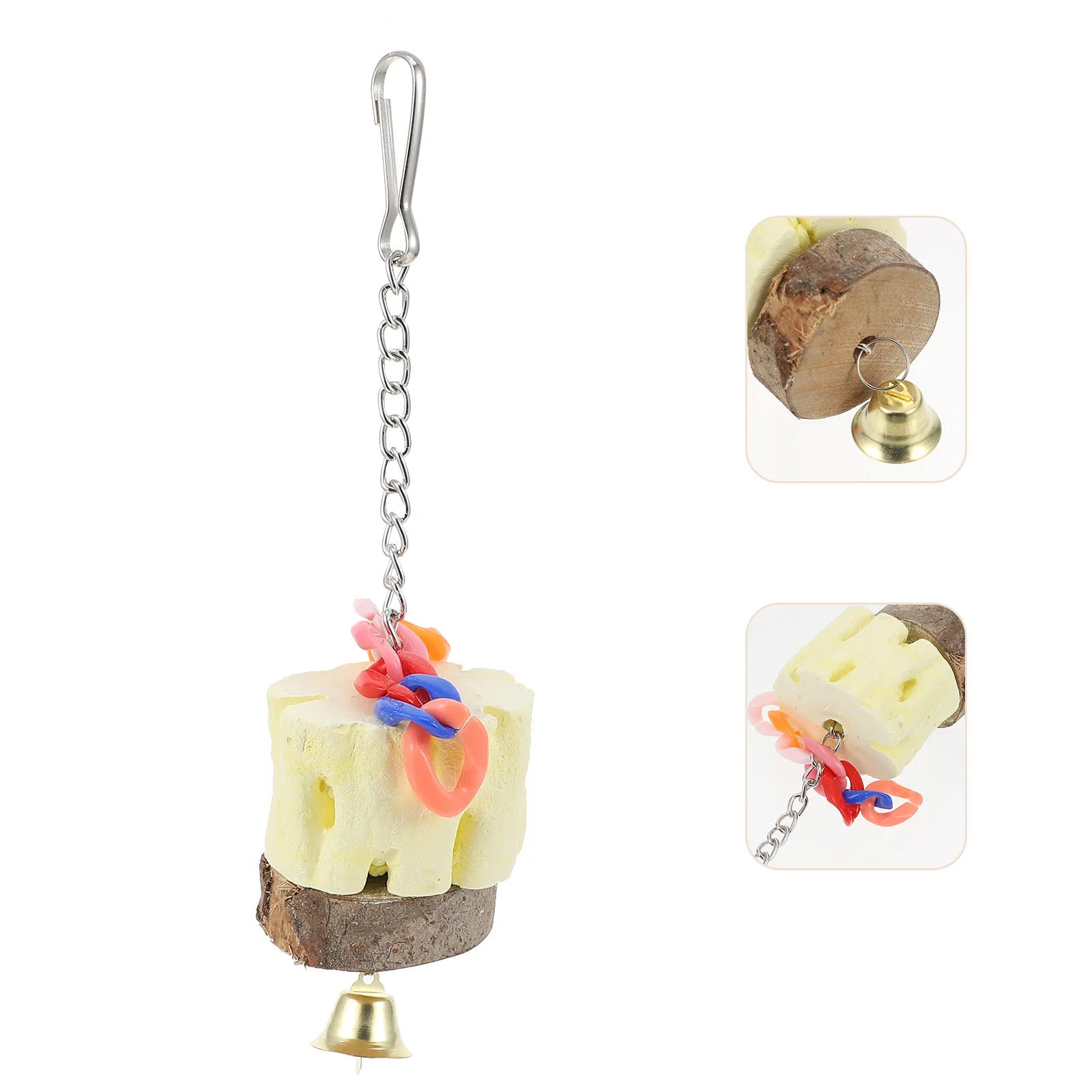 1 шт., декоративный деревянный кулон в виде попугая 
1 шт., декоративный деревянный кулон в виде попугая