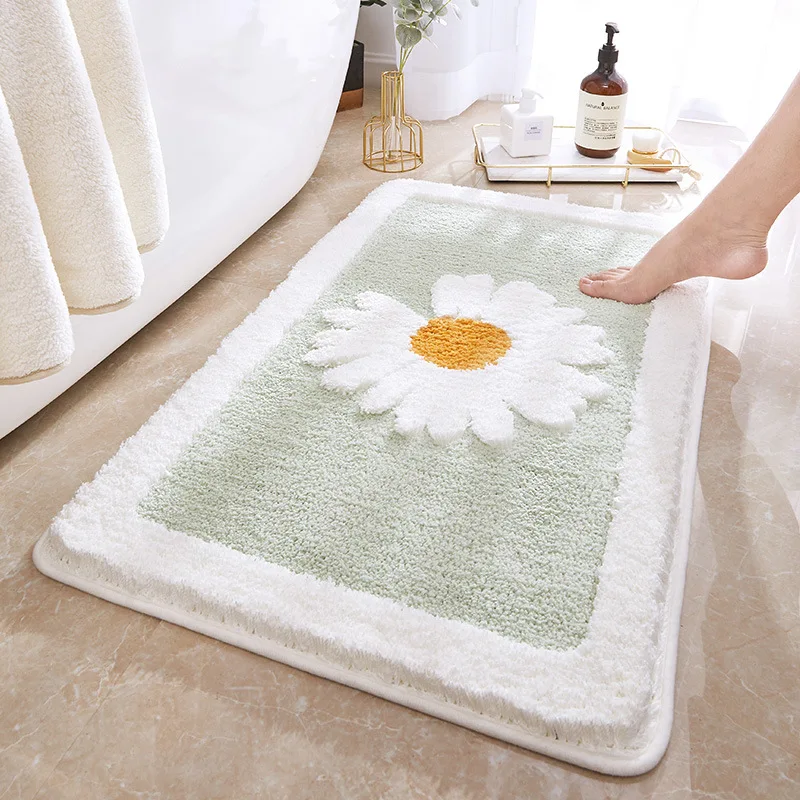 Daisy Bathroom Rugs Soft Cute Non-Slip Toilet Shower Room Absorbent Floor Mat Home Kitchen Flocking Doormat Carpets
Daisy Bathroom Rugs Soft Cute Non-Slip Toilet Shower Room Absorbent Floor Mat Home Kitchen Flocking Doormat Carpets