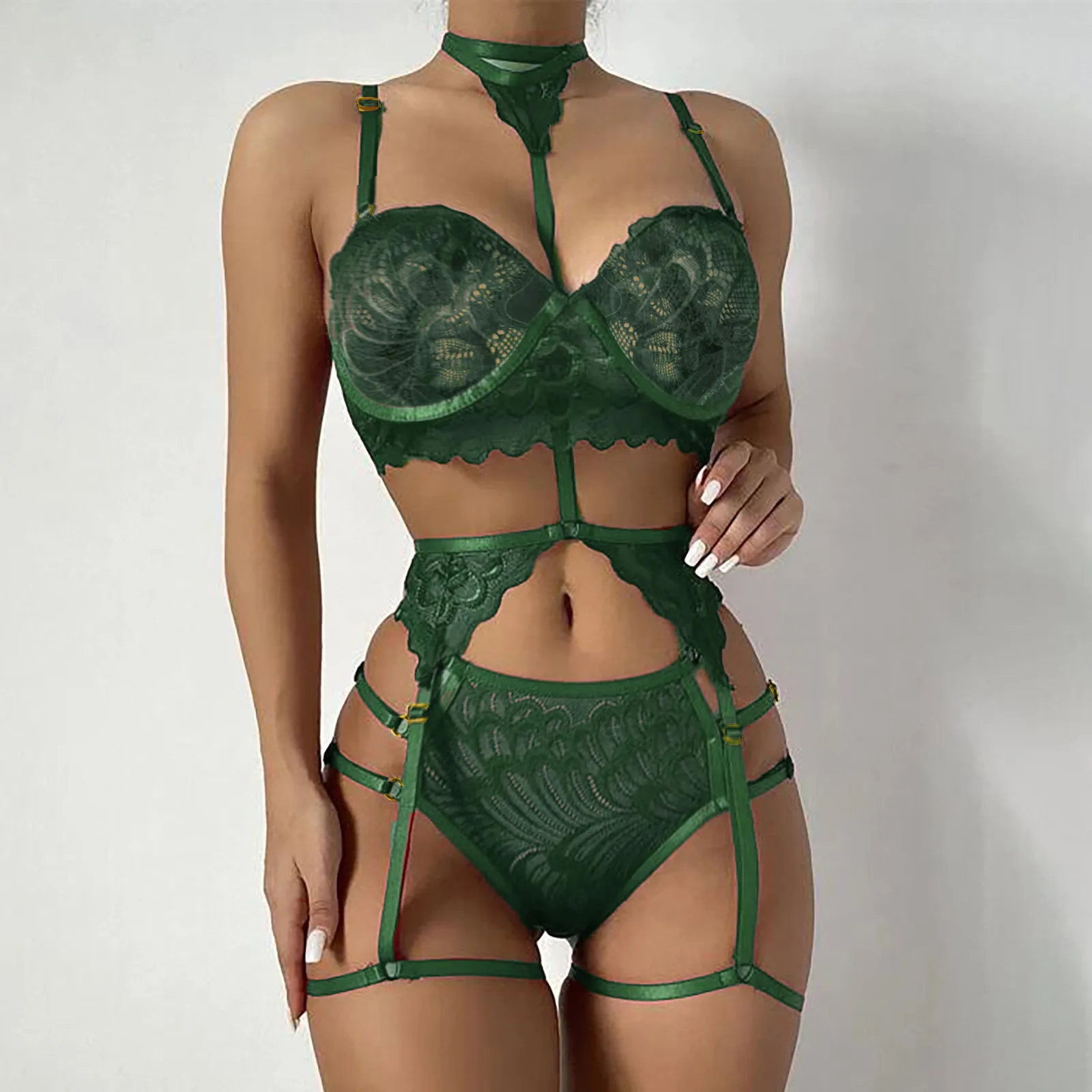 Fashion Lace Transparent Sexy Lingerie Women Cut Out Sexy Bra Set Lenceria Sensual Mujer Hot Erotic Garter Brief Set See Through
Fashion Lace Transparent Sexy Lingerie Women Cut Out Sexy Bra Set Lenceria Sensual Mujer Hot Erotic Garter Brief Set See Through