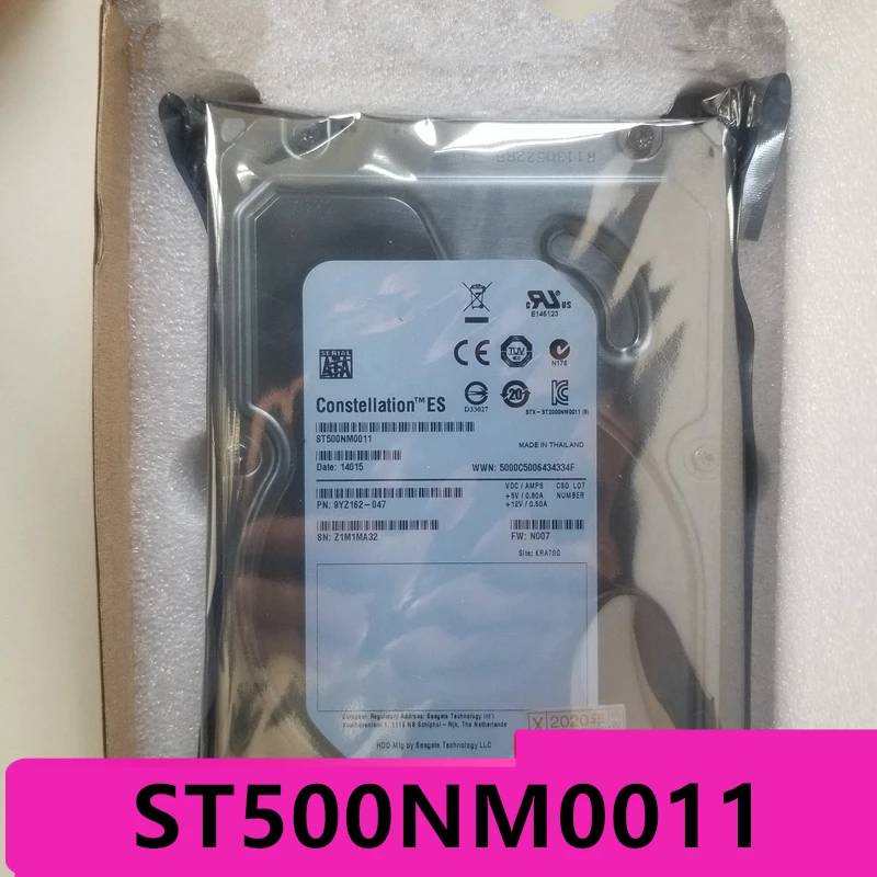 

Original New HDD For Seagte 500GB 3.5" SATA 32MB 7200RPM For Internal HDD For Server HDD For ST500NM0011