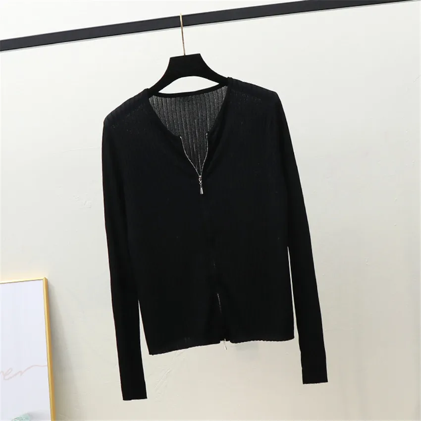 2021 Spring Autumn Knitted Cardigan Women V-Neck Casual Zipper Sweater Coat Knitwear Jumper Outwear Tops
2021 Spring Autumn Knitted Cardigan Women V-Neck Casual Zipper Sweater Coat Knitwear Jumper Outwear Tops