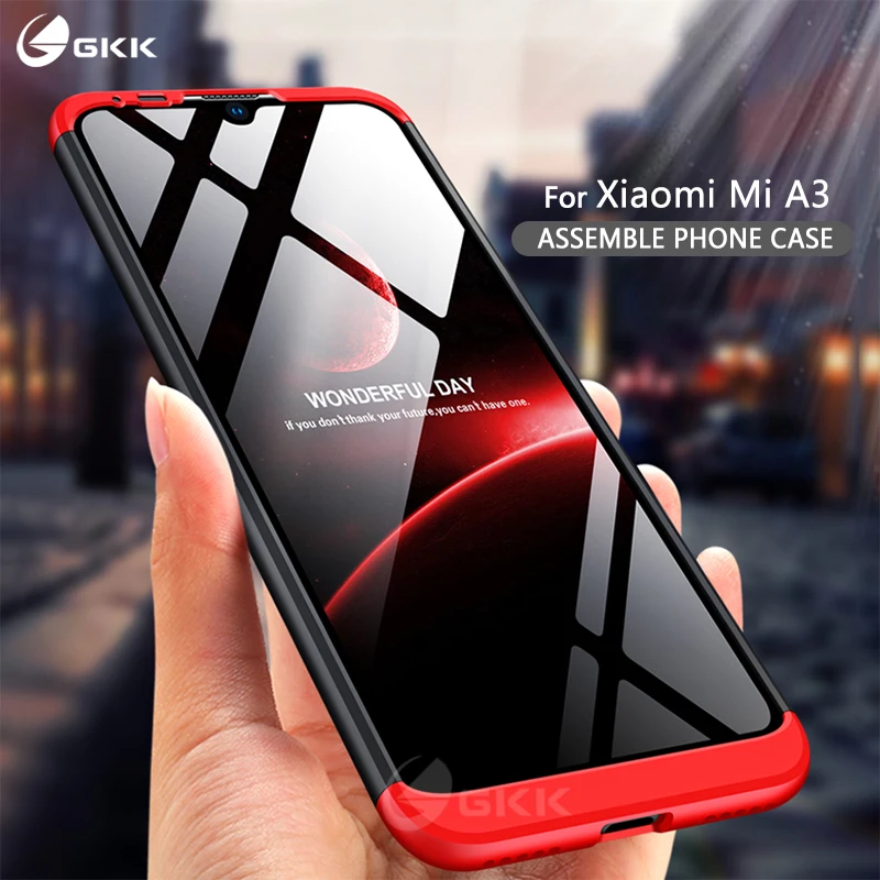 GKK чехол 3 в 1 для Xiaomi Mi A3 защитный Антидетонационная жесткая матовая поверхность