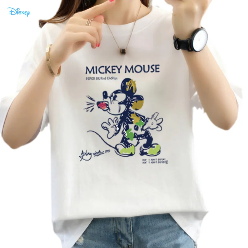 100% Cotton Disney Funny T Shirt for Women Short Sleeve S-3XL Oversize Tee Shirt Femme Streetwear Loose Y2K Top Mujer Summer
100% Cotton Disney Funny T Shirt for Women Short Sleeve S-3XL Oversize Tee Shirt Femme Streetwear Loose Y2K Top Mujer Summer