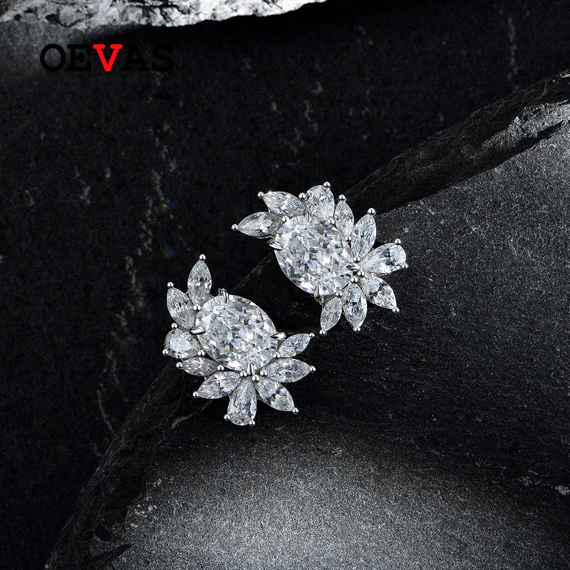 Женские серьги-гвоздики из серебра 100% пробы, 7 Х9 мм 
Женские серьги-гвоздики из серебра 100% пробы, 7 Х9 мм