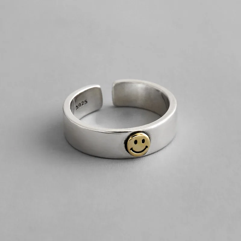 Lucky Smile Face Ring Fashion Jewelry Cute Small Silver Color Adjustable Finger Rings Women Men Girls Round Ring Jewellery
Lucky Smile Face Ring Fashion Jewelry Cute Small Silver Color Adjustable Finger Rings Women Men Girls Round Ring Jewellery