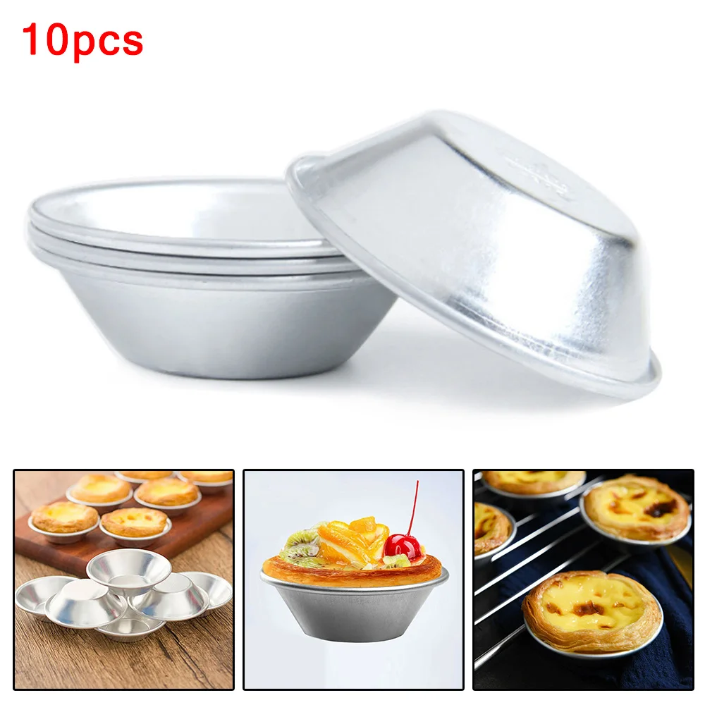 10pcs Egg Tart Mold Hot Baking Tools Cupcake Cake Cookie Pudding Mould Aluminum 7x4x2cm For Making Tarts/cookies/cake Tools
10pcs Egg Tart Mold Hot Baking Tools Cupcake Cake Cookie Pudding Mould Aluminum 7x4x2cm For Making Tarts/cookies/cake Tools