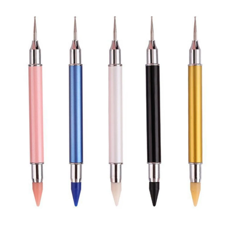 

High Quality Dual-ended Wax Pen Picking Rhinestones Gems Rhinestone Picker Dotting Pen Nail Art DIY Decoration Tools