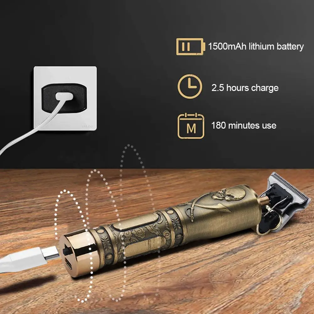 Rechargeable Electric Push Retro Oil Head Clipper Carving Hair Razor Shaver Cordless Haircut Household Hair Trimmer Hair Clipper
Rechargeable Electric Push Retro Oil Head Clipper Carving Hair Razor Shaver Cordless Haircut Household Hair Trimmer Hair Clipper