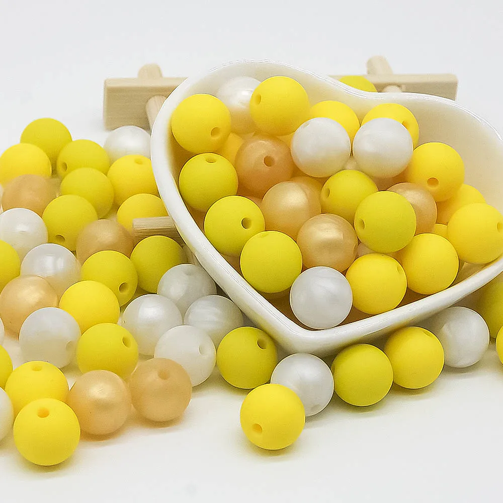 Cute-idea 9mm 50pcs Silicone Beads Pearl Food Grade Baby Teething Beads Nursing Tiny Rod Baby Teether Toy Pacifier Chain
Cute-idea 9mm 50pcs Silicone Beads Pearl Food Grade Baby Teething Beads Nursing Tiny Rod Baby Teether Toy Pacifier Chain