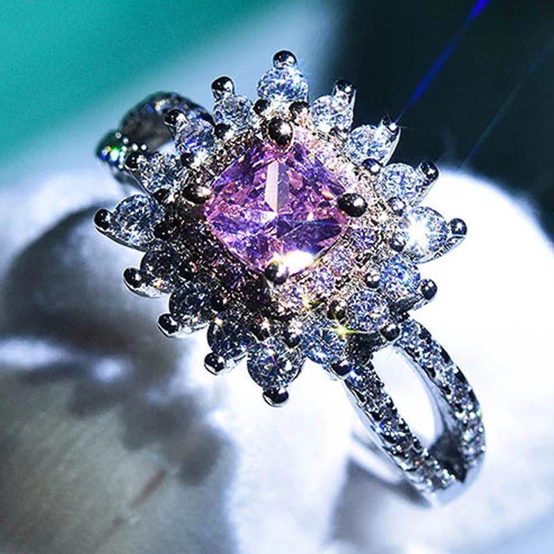 BIJOX STORY Luxury Silver 925 Jewelry Charm Rings Double Color Pink Zircon Gemstones Adjustable Ring for Women Wedding Wholesale
BIJOX STORY Luxury Silver 925 Jewelry Charm Rings Double Color Pink Zircon Gemstones Adjustable Ring for Women Wedding Wholesale