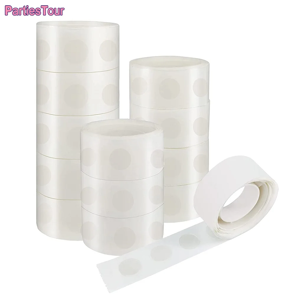 1500pcs (15Roll) Balloon Tape Strip of Glue Removable Adhesive Point Tape Non-Liquid Scrapbook Party Wedding Balloons DIY Decors
1500pcs (15Roll) Balloon Tape Strip of Glue Removable Adhesive Point Tape Non-Liquid Scrapbook Party Wedding Balloons DIY Decors
