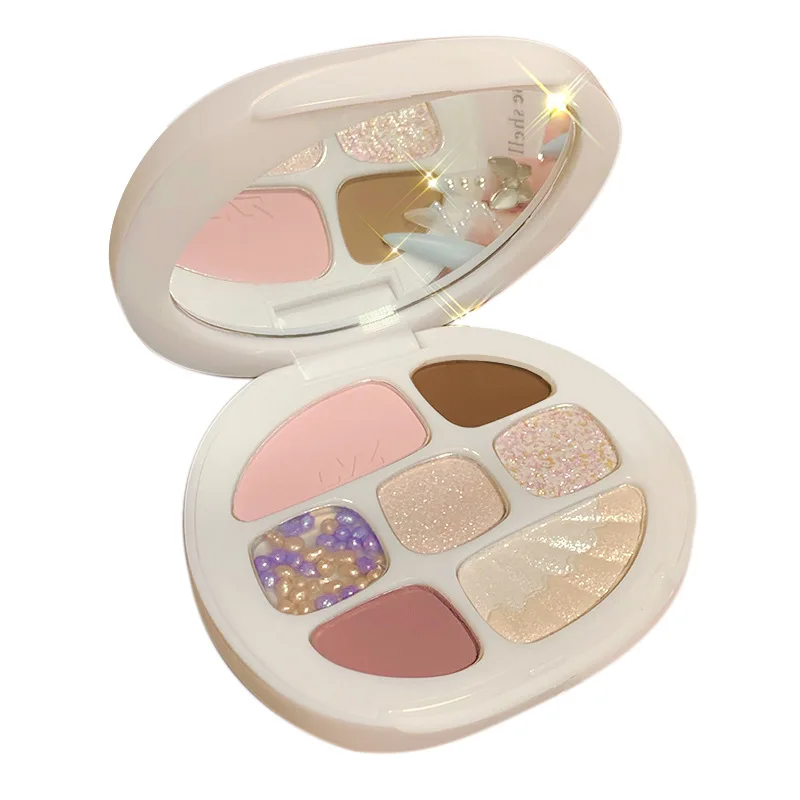 Make-up shell eight Color Eyeshadow plate pearl light matte flash powder sequins high gloss BLUSH EYE SHADOW brightening disc
Make-up shell eight Color Eyeshadow plate pearl light matte flash powder sequins high gloss BLUSH EYE SHADOW brightening disc