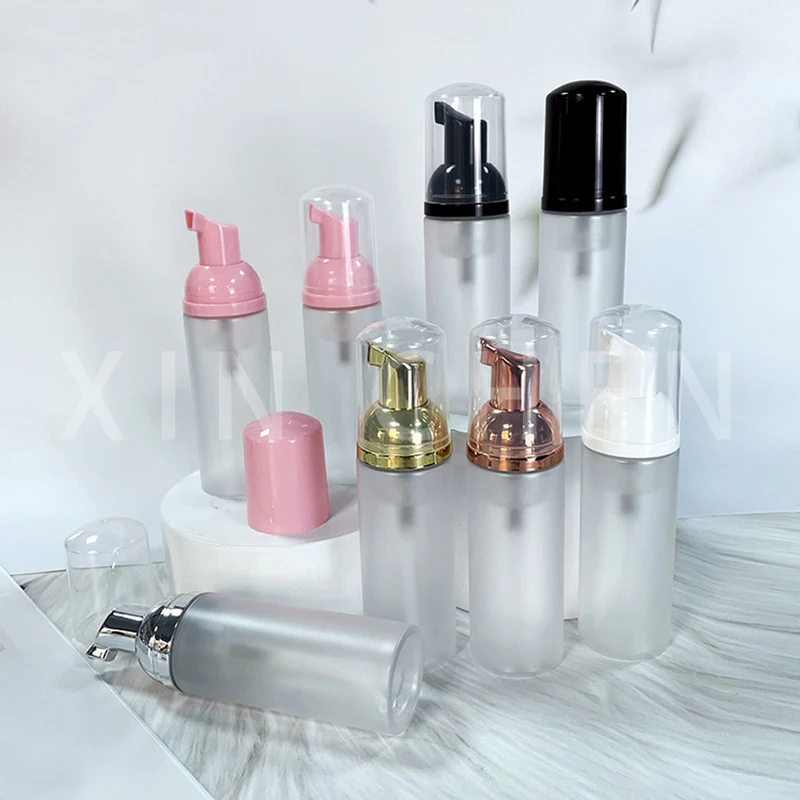 

5 Pcs Foaming Bottle Liquid Soap Whipped Mousse Points Bottling Shampoo Lotion Shower Gel Foam Pump Travel Bottles 60ml 100ml