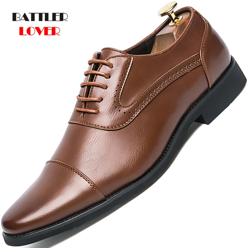 2020 Men Dress Brogue Shoes Brand Genuine Leather Formal Flats Breathable Gentlemen Oxford Lace Up Wedding Shoes
2020 Men Dress Brogue Shoes Brand Genuine Leather Formal Flats Breathable Gentlemen Oxford Lace Up Wedding Shoes