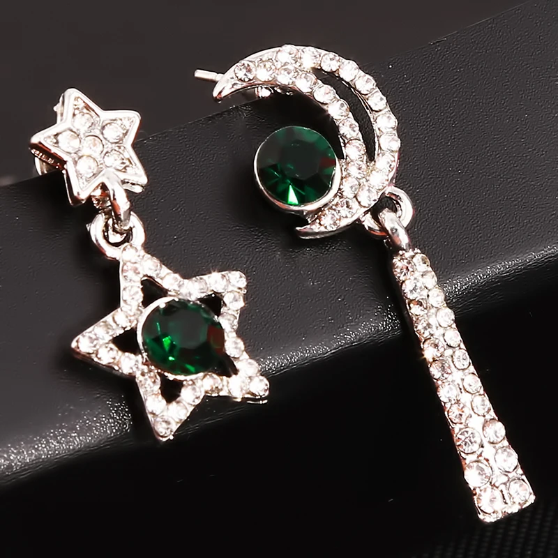 2020 New Arrival Crystal Trendy Star Women Dangle Earrings Star-moon Asymmetric Earrings Drop Earrings Jewelry Earrings
2020 New Arrival Crystal Trendy Star Women Dangle Earrings Star-moon Asymmetric Earrings Drop Earrings Jewelry Earrings