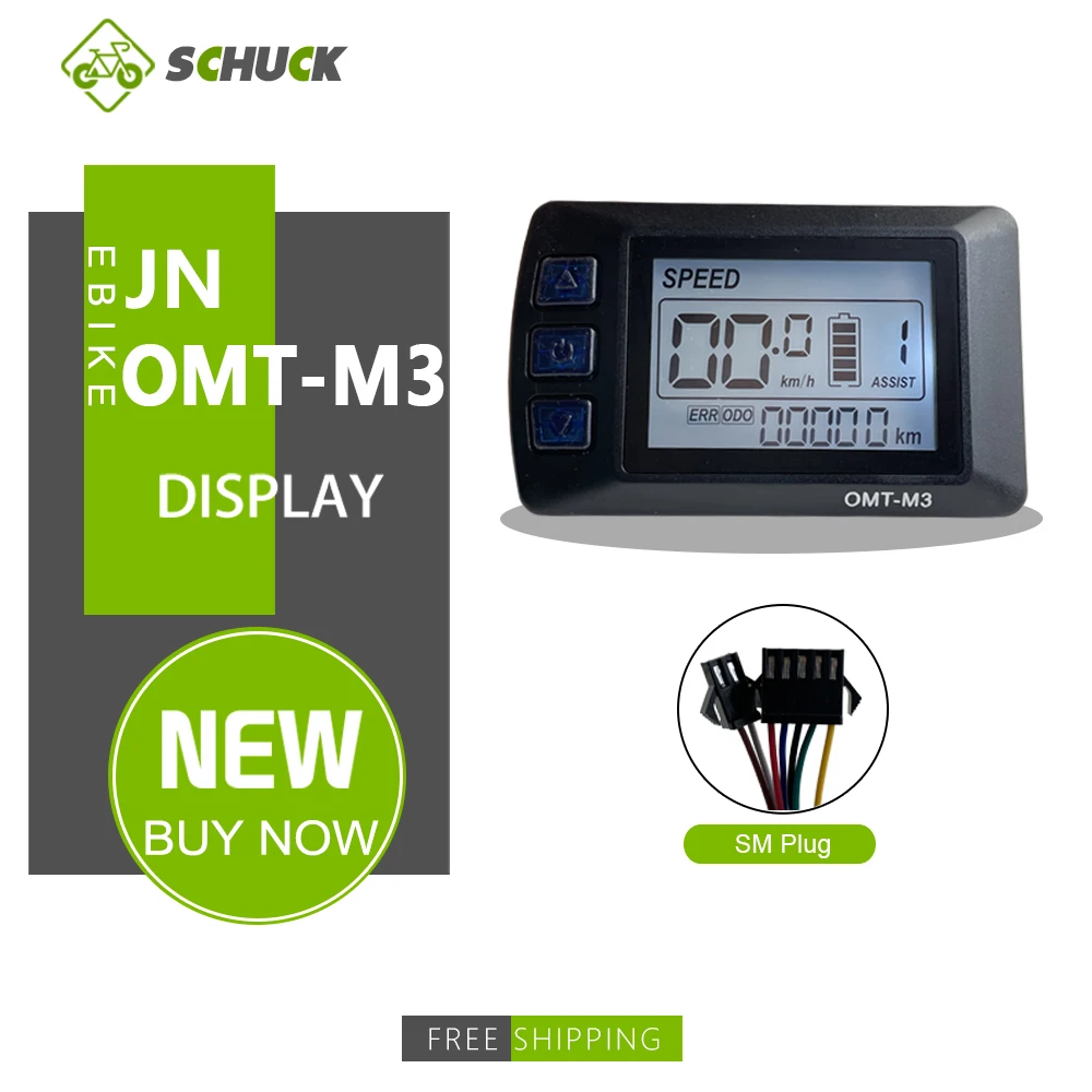 JN-OMT-M3 Ebike Display with 5 Pin SM Connector Use for 36V/48V Electric Bicycle computer LCD Control Panel Accessories
JN-OMT-M3 Ebike Display with 5 Pin SM Connector Use for 36V/48V Electric Bicycle computer LCD Control Panel Accessories