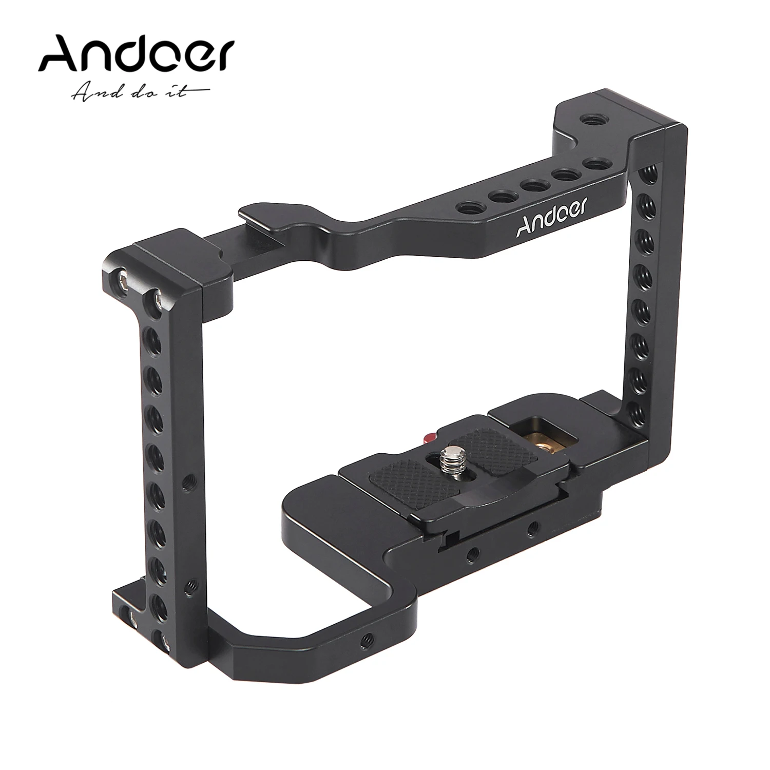 Andoer Camera Cage Video Film Movie Making Stabilizer Aluminum Alloy Shoe Mount for Sony A6500/A6400/A6300/A6000/NEX7 Camera
Andoer Camera Cage Video Film Movie Making Stabilizer Aluminum Alloy Shoe Mount for Sony A6500/A6400/A6300/A6000/NEX7 Camera