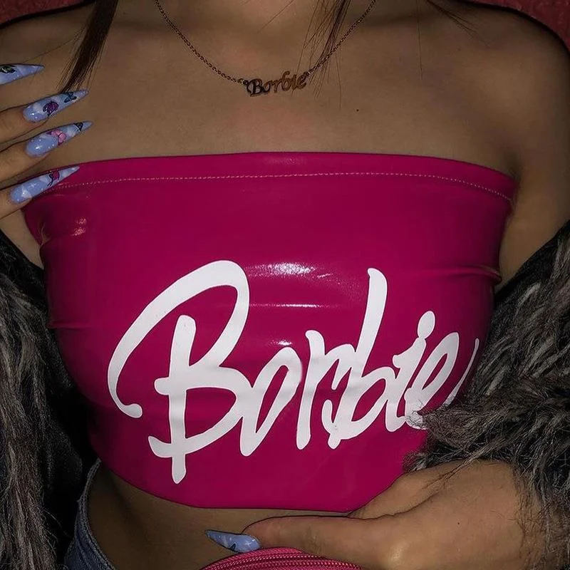 2022 Letters Print Leather Sexy Tube Crop Top Summer Women Fashion Streetwear Outfits Club Y2k Tees
2022 Letters Print Leather Sexy Tube Crop Top Summer Women Fashion Streetwear Outfits Club Y2k Tees