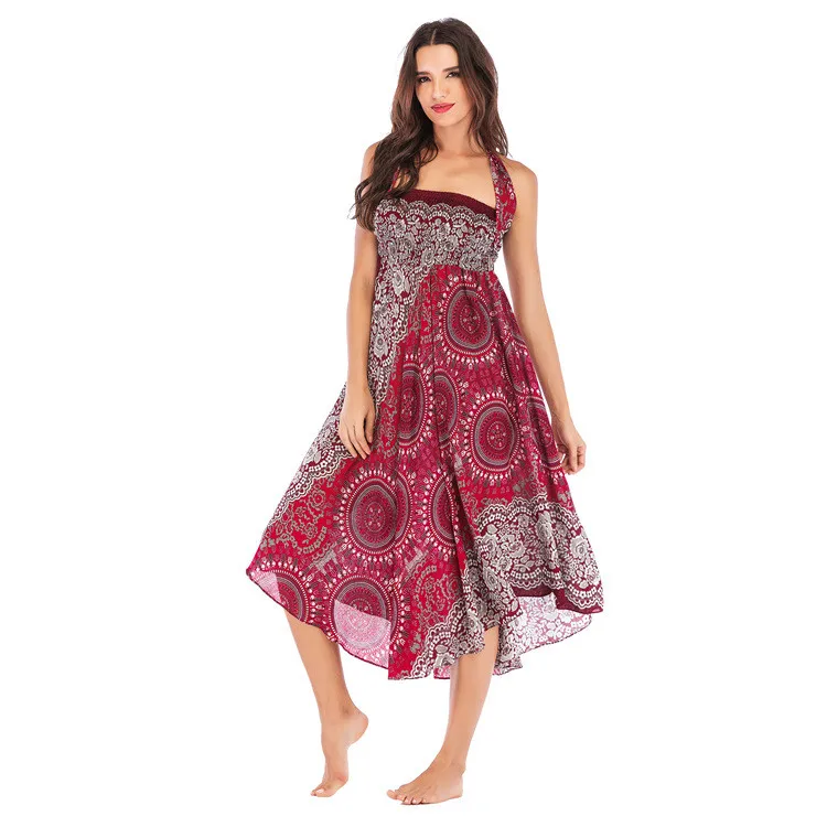 Skirts Women summer Long Hippie Bohemian Gypsy Boho Flowers Elastic Waist Floral Halter Skirt Two ways to wear In stock#guahao
Skirts Women summer Long Hippie Bohemian Gypsy Boho Flowers Elastic Waist Floral Halter Skirt Two ways to wear In stock#guahao