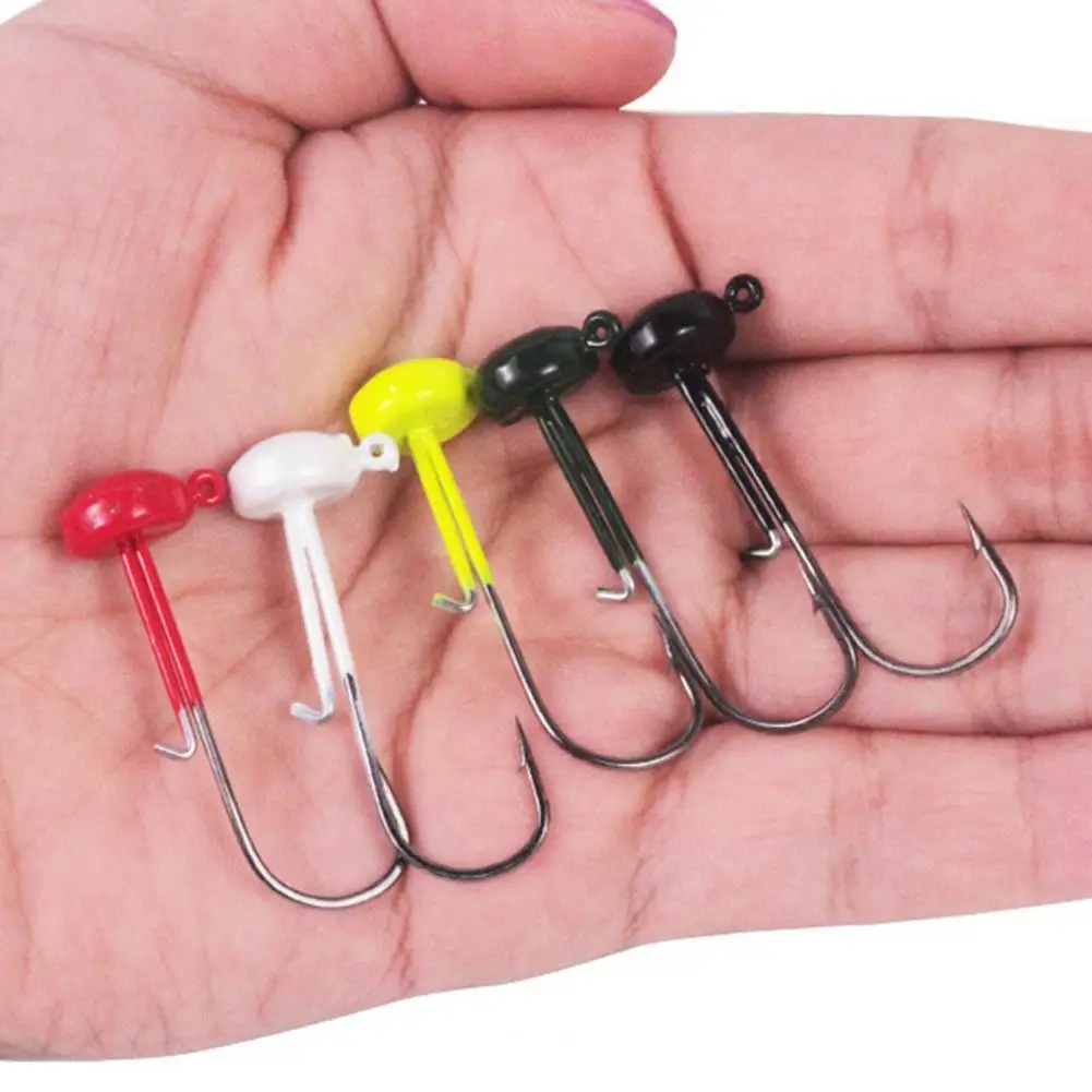 5Pcs/Set 4g Fishing Hook Mushroom Head Non-Deformed Lead Ned Rig Jig Head Finesse Mushroom Bait Hook for Outdoor
5Pcs/Set 4g Fishing Hook Mushroom Head Non-Deformed Lead Ned Rig Jig Head Finesse Mushroom Bait Hook for Outdoor