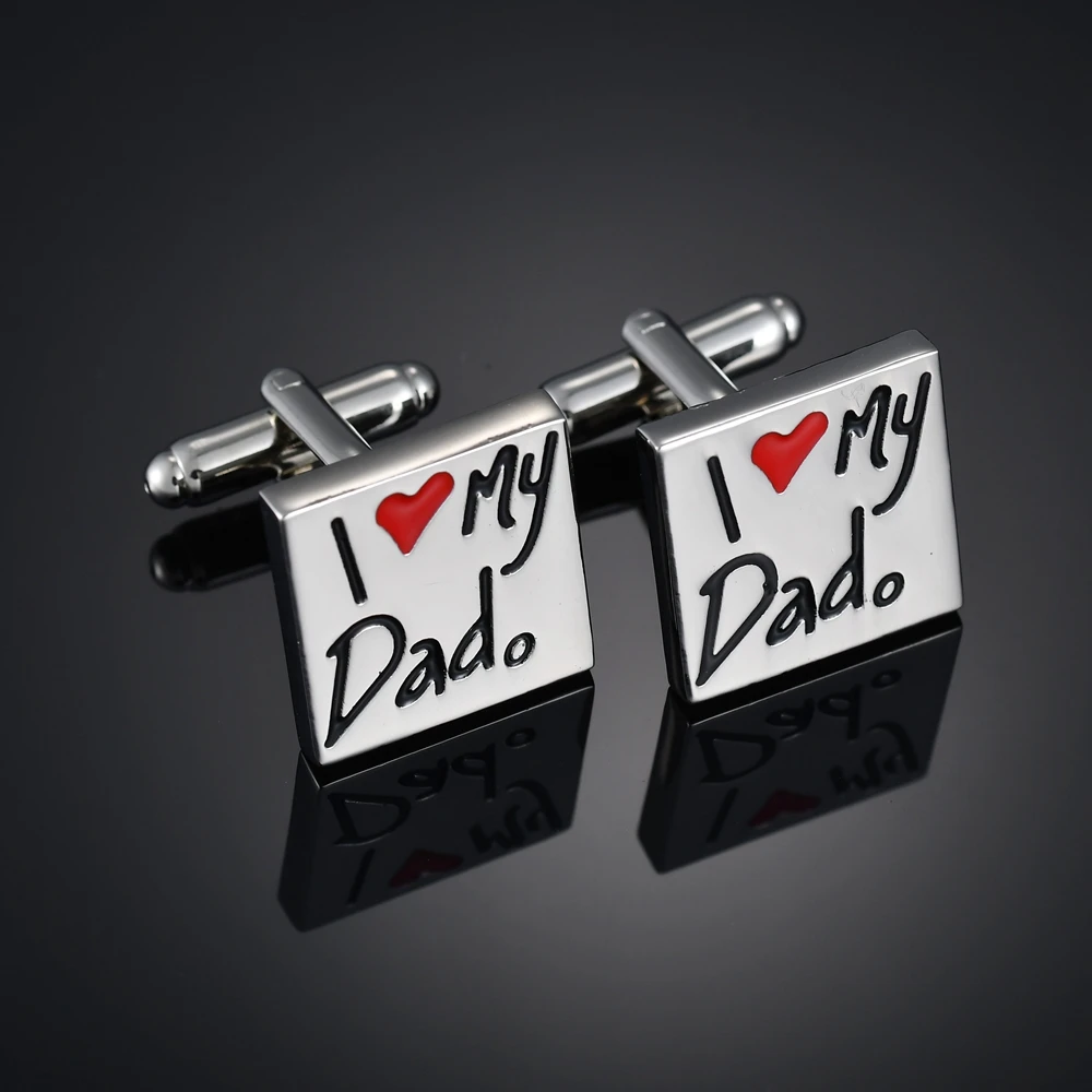 I Love My Dad Cufflinks High Quality Luxury French Cufflinks For Mens Daddy Heart Shirt Cuff Links Tie Clip Fashion Family Gifts
I Love My Dad Cufflinks High Quality Luxury French Cufflinks For Mens Daddy Heart Shirt Cuff Links Tie Clip Fashion Family Gifts