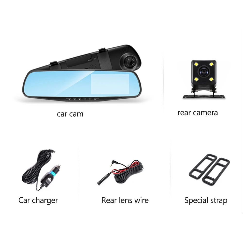 Astraea Car DVR Camera Dual Lens rearview mirror Video Recorder Full HD 1080P 32G Night Vision Hidden Dash Cam
Astraea Car DVR Camera Dual Lens rearview mirror Video Recorder Full HD 1080P 32G Night Vision Hidden Dash Cam