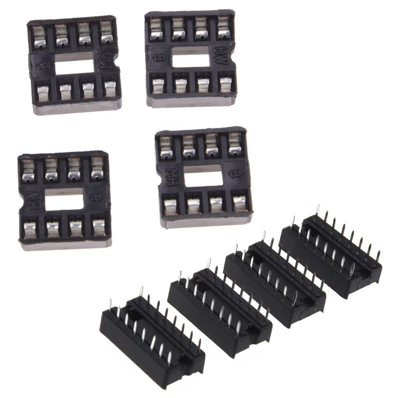 30 шт. 16 контактов 2 54 мм DIP IC гнездо паяльного типа адаптеры и 20x8 Шаг розетки