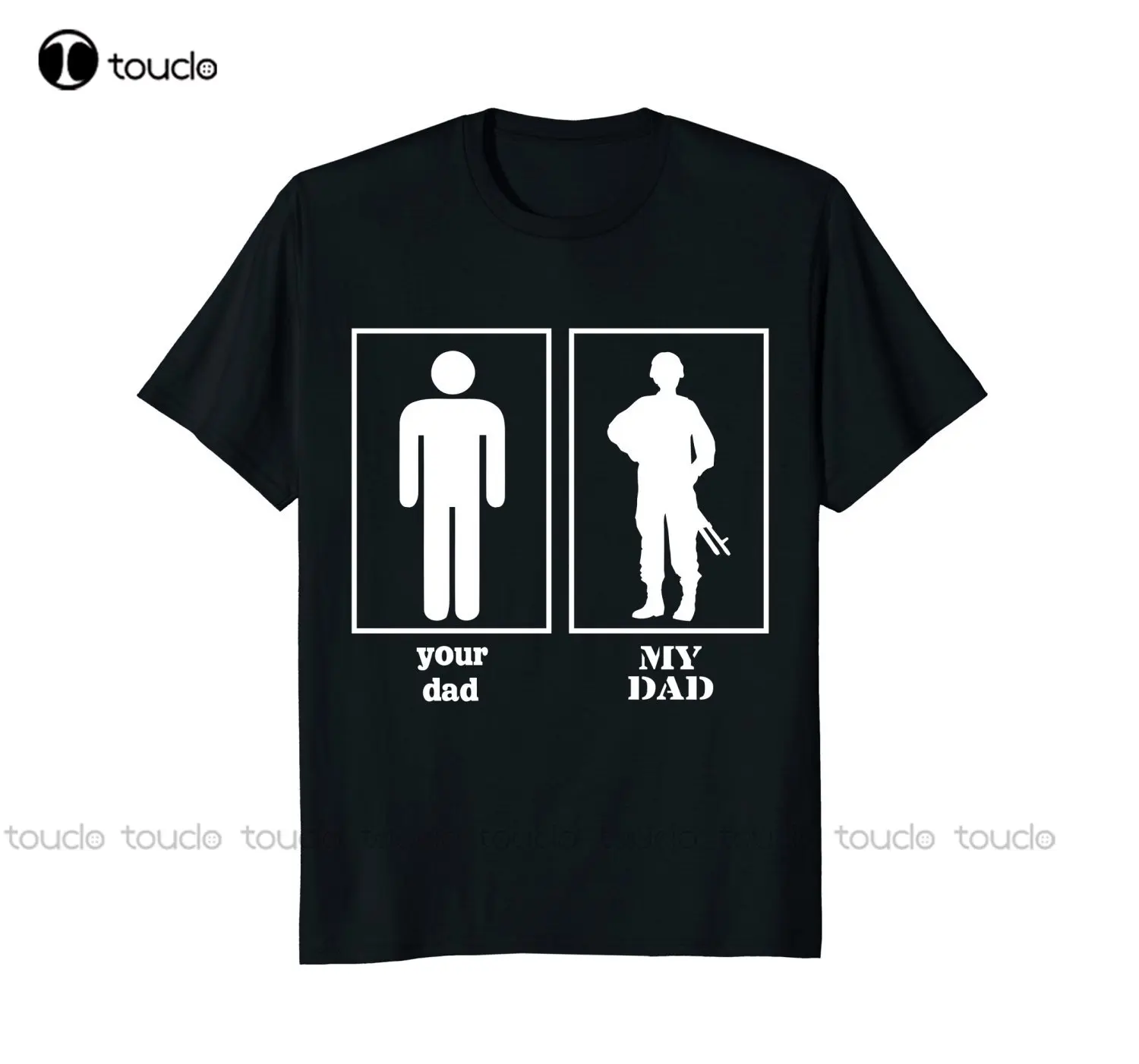 

New New Brand 100 % Cotton Your Dad My Dad Proud Soldier Officer Military T Shirt Graphic Shirts Unisex S-5Xl