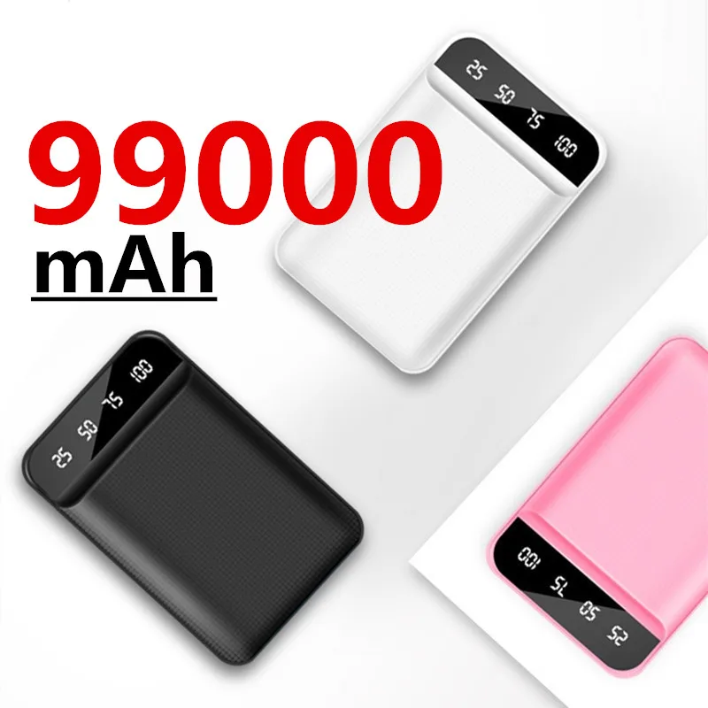 99000mAh Portable Mini Power Bank LED Digital Display Power Bank External Battery Pack For iPhone 12Pro Xiaomi Huawei
99000mAh Portable Mini Power Bank LED Digital Display Power Bank External Battery Pack For iPhone 12Pro Xiaomi Huawei