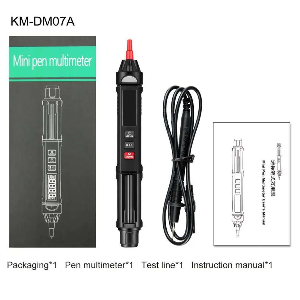 Pen Type Smart Mini Digital Multimeter Handheld Electrician Tester With NCV Zero Line And Live Line Phase Sequence Measurement
Pen Type Smart Mini Digital Multimeter Handheld Electrician Tester With NCV Zero Line And Live Line Phase Sequence Measurement