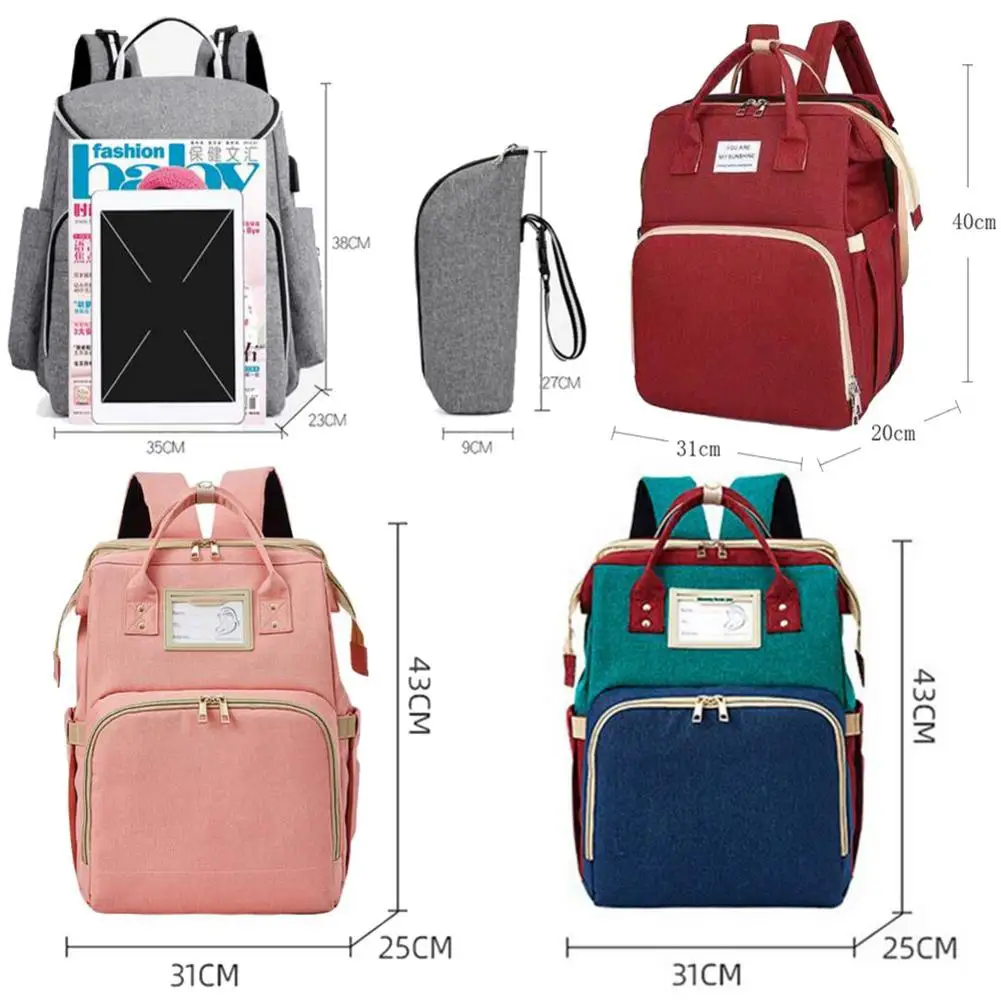 Mommy Baby Diaper Bag Multifunction Folding Baby Mom Travel Backpack Large Capacity Nappy Maternity Care Women Bag Nursing Bags
Mommy Baby Diaper Bag Multifunction Folding Baby Mom Travel Backpack Large Capacity Nappy Maternity Care Women Bag Nursing Bags