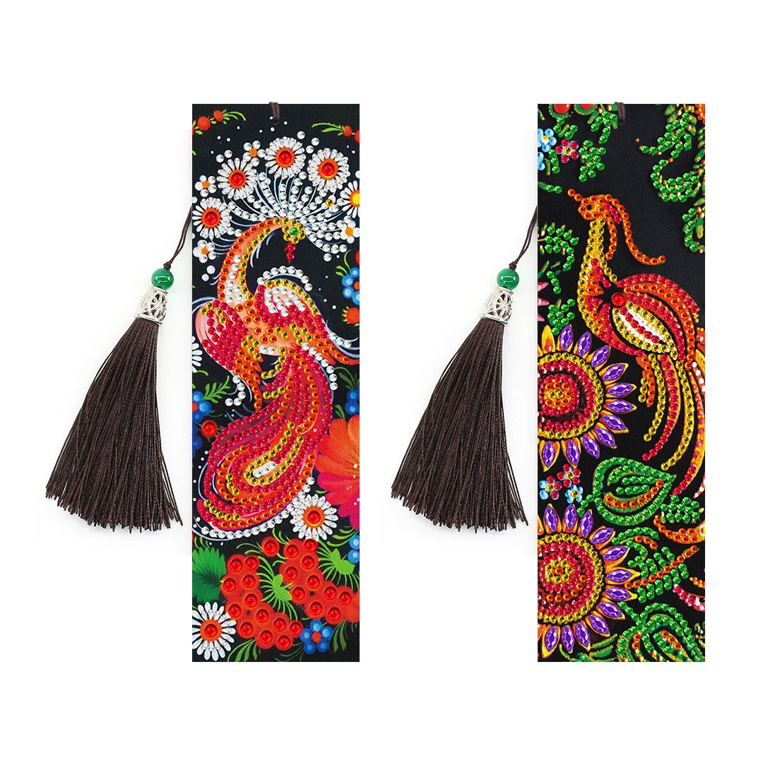 2Pcs 5D DIY Special Shaped Diamond Painting Bookmark Diamond Embroidery Color Peacock Tassel Book Marks for Books New Year Gifts
2Pcs 5D DIY Special Shaped Diamond Painting Bookmark Diamond Embroidery Color Peacock Tassel Book Marks for Books New Year Gifts