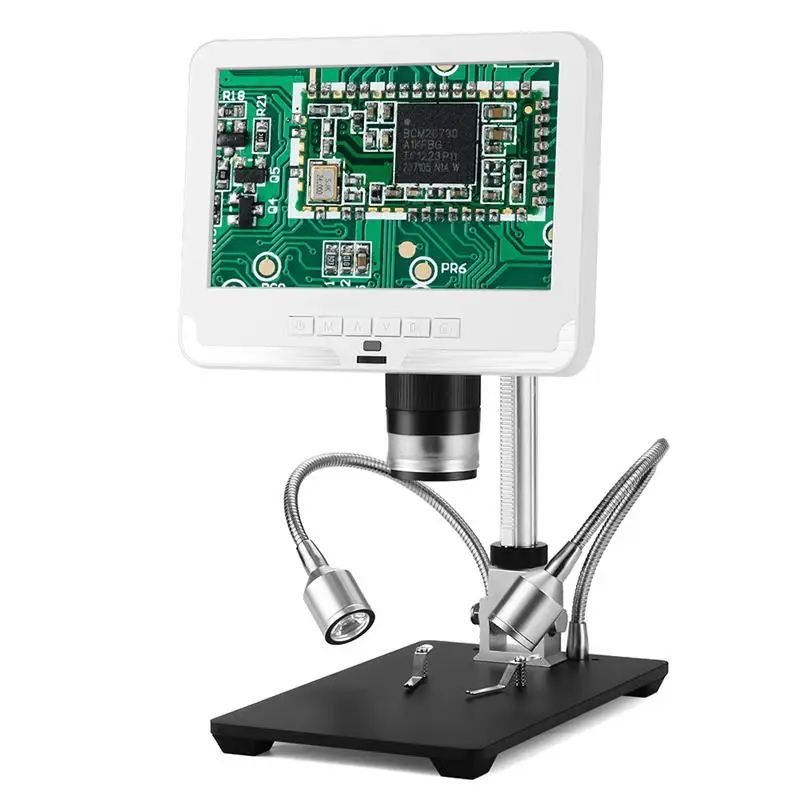 Цифровой микроскоп AD206 2MP 200X, 7-дюймовый Регулируемый ЖК-дисплей, Электронная видеолупа для пайки, ремонта телефонов и часов
Цифровой микроскоп AD206 2MP 200X, 7-дюймовый Регулируемый ЖК-дисплей, Электронная видеолупа для пайки, ремонта телефонов и часов