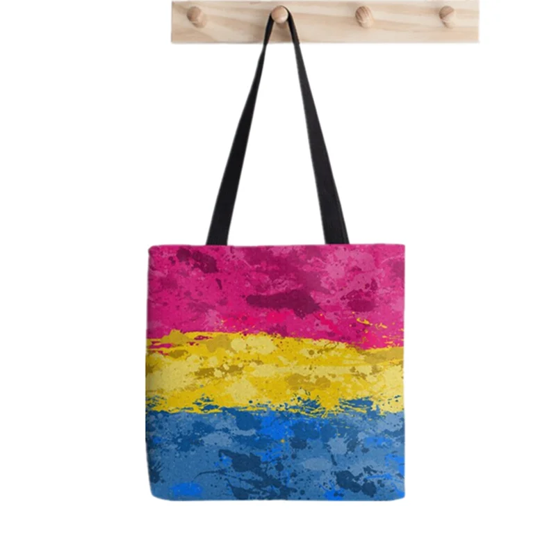 Women Rainbow Paint Splatter Printed Kawaii Bag Harajuku Shopping Canvas Shopper Bag girl handbag Tote Shoulder Lady Bag
Women Rainbow Paint Splatter Printed Kawaii Bag Harajuku Shopping Canvas Shopper Bag girl handbag Tote Shoulder Lady Bag
