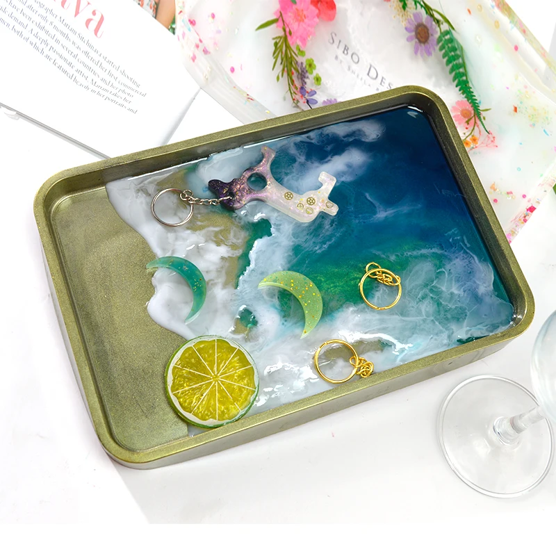 DM041 Large Square Plate Coaster Rolling Serving Tray Crystal Epoxy Resin Silicon Mold For Desk Home Decoration Craft Tools
DM041 Large Square Plate Coaster Rolling Serving Tray Crystal Epoxy Resin Silicon Mold For Desk Home Decoration Craft Tools