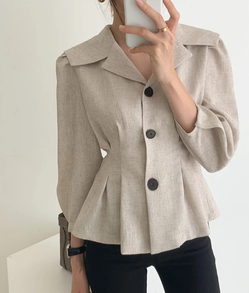 Korean Spring Summer Women Chic Fashion High Waist Streetwear Office Lady Slim Notched Shirts High Quality Full Sleeves Blouses
Korean Spring Summer Women Chic Fashion High Waist Streetwear Office Lady Slim Notched Shirts High Quality Full Sleeves Blouses