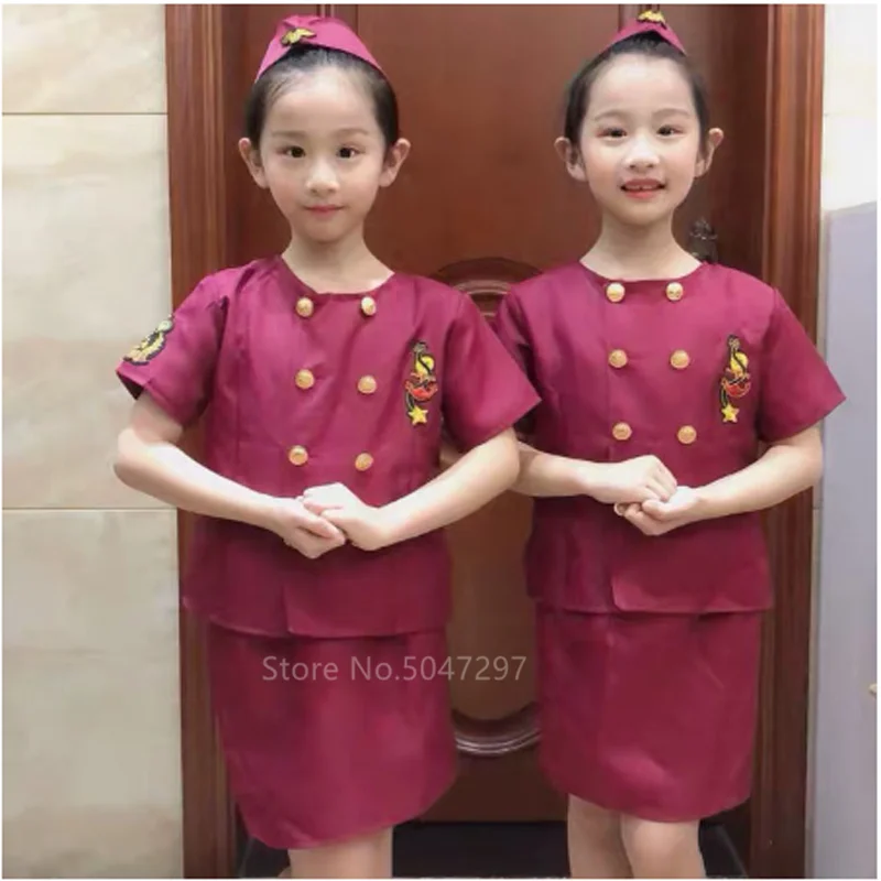 Halloween Carnival Party Pilot Cosplay Costumes for Kids Boys Girls Birthday Gift Flight Attendant Dress Stewardess Uniform
Halloween Carnival Party Pilot Cosplay Costumes for Kids Boys Girls Birthday Gift Flight Attendant Dress Stewardess Uniform