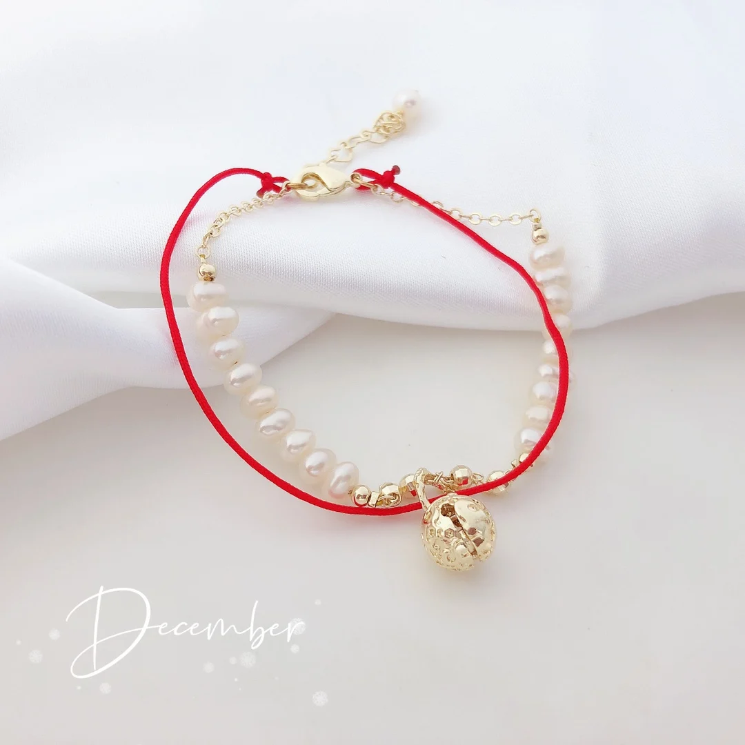 Женский браслет из натурального пресноводного жемчуга, 14 к 
Женский браслет из натурального пресноводного жемчуга, 14 к