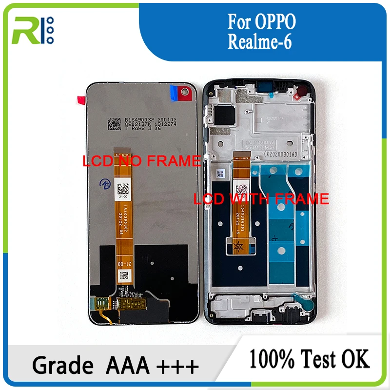 6,5 "Оригинальный ЖК-экран M & Sen для Oppo Realme 6 RMX2001 + сенсорная панель дигитайзер Рамка для oppo Realme 6 LCD
6,5 "Оригинальный ЖК-экран M & Sen для Oppo Realme 6 RMX2001 + сенсорная панель дигитайзер Рамка для oppo Realme 6 LCD