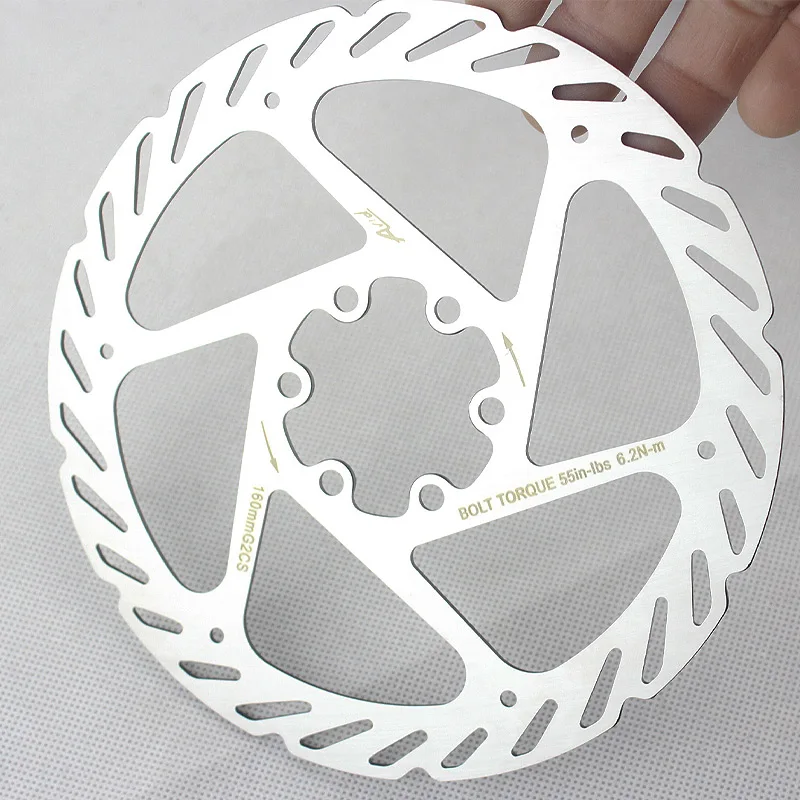 Mountain bike brake disc G2 6-nail stainless steel bolt brake disc 160mm MTB bicycle brake disc accessories
Mountain bike brake disc G2 6-nail stainless steel bolt brake disc 160mm MTB bicycle brake disc accessories