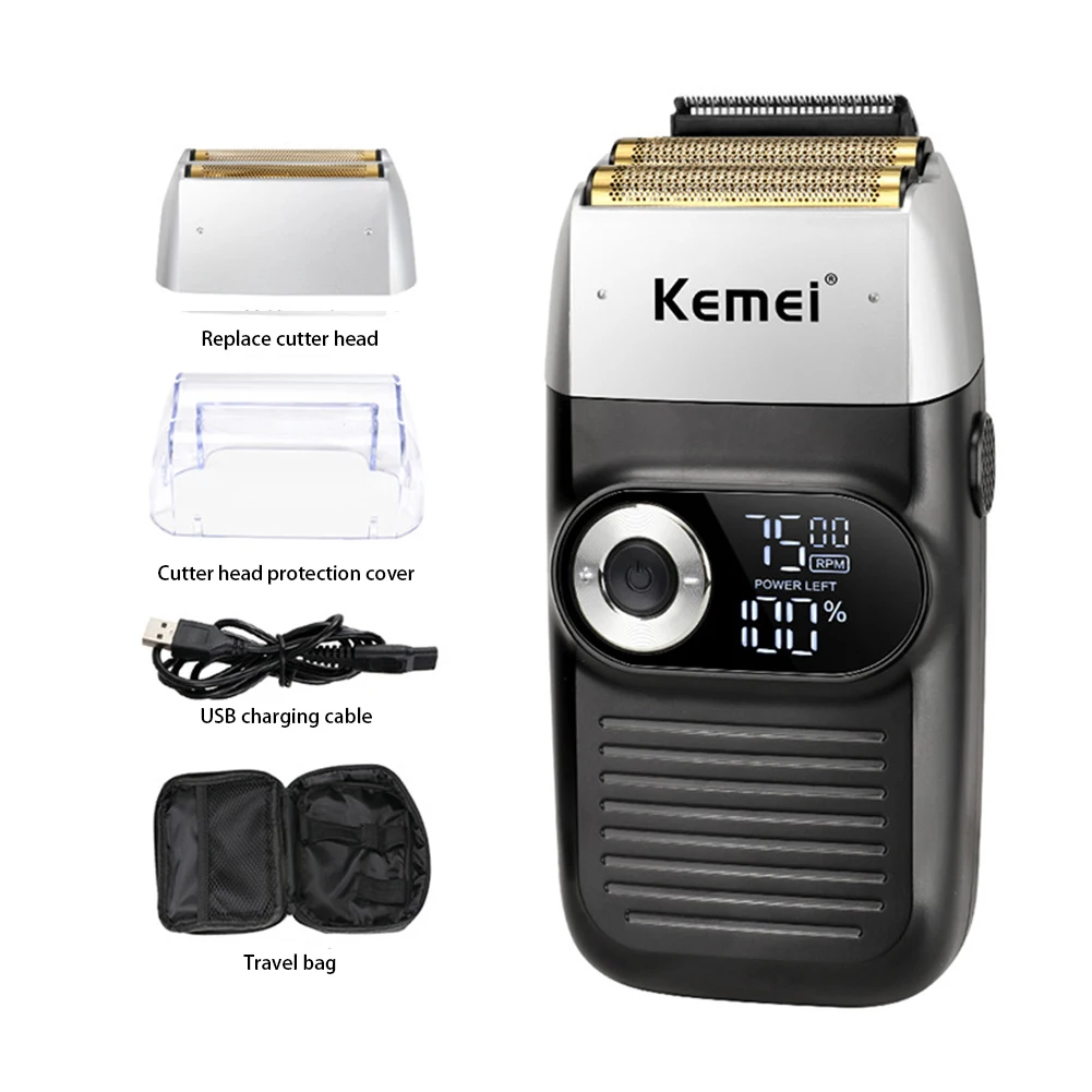 Portable Rechargeable Electric Shaver Cordless Trimmer with 3 Modes Adjustable Beard Razor Clipper Waterproof Clipper for Men
Portable Rechargeable Electric Shaver Cordless Trimmer with 3 Modes Adjustable Beard Razor Clipper Waterproof Clipper for Men
