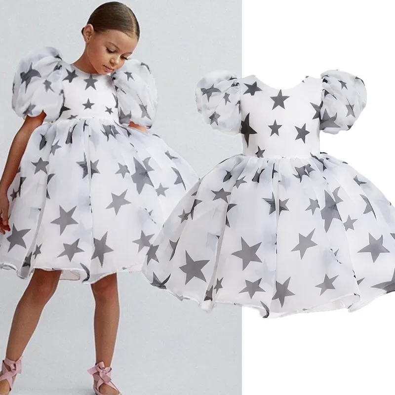 Evening Dresses for 3 6 8 Years Girls Fluffy Star Dresses Flower Girls Wedding White Prom Gown Children Birthday Party Vestidos 
Evening Dresses for 3 6 8 Years Girls Fluffy Star Dresses Flower Girls Wedding White Prom Gown Children Birthday Party Vestidos