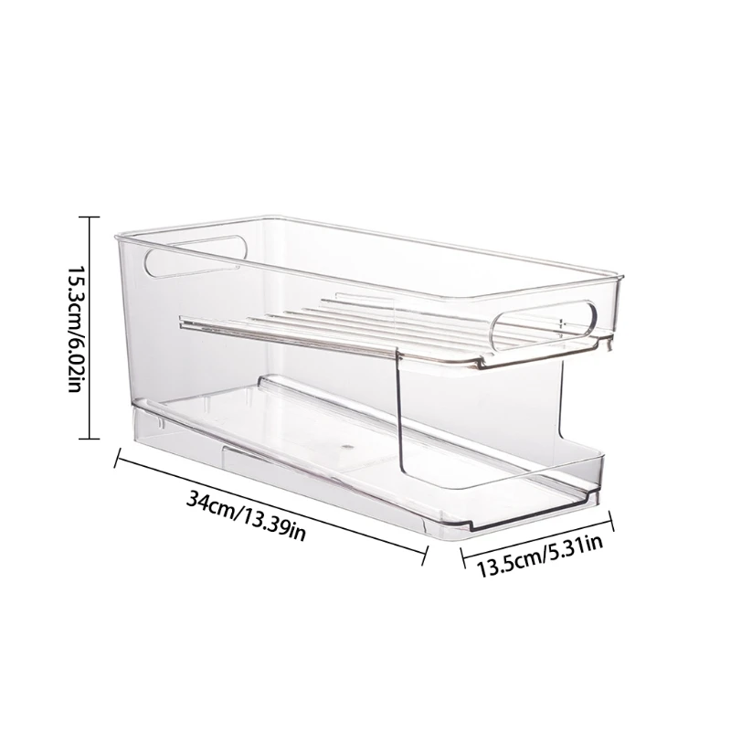 Refrigerator Organizer Bins Soda Can Dispenser Clear Plastic Canned Drink Holder Storage for Fridge Kitchen Cabinets
Refrigerator Organizer Bins Soda Can Dispenser Clear Plastic Canned Drink Holder Storage for Fridge Kitchen Cabinets