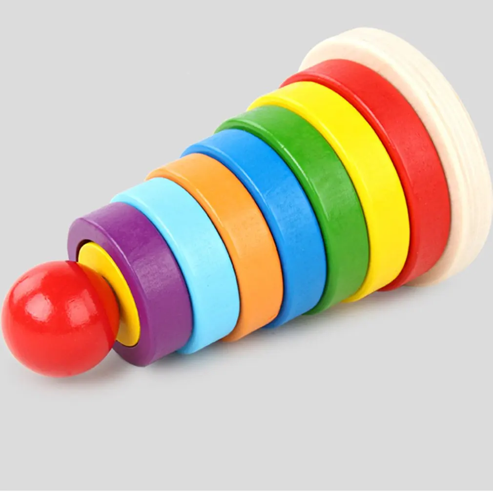 Hot Sell Puzzle Game Kids Toys Rainbow tower pyramid Nesting Stacking Baby Shape Games Toy Children DIY Birthday Present
Hot Sell Puzzle Game Kids Toys Rainbow tower pyramid Nesting Stacking Baby Shape Games Toy Children DIY Birthday Present