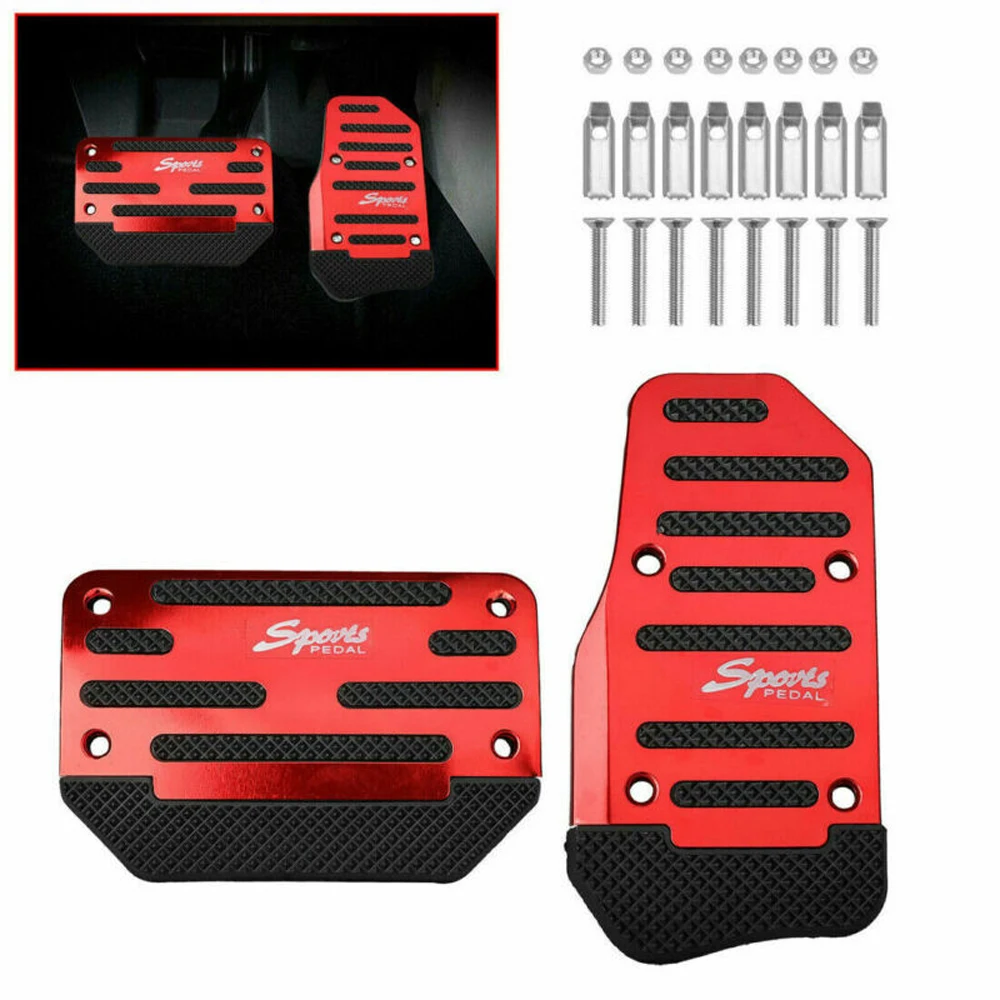 Universal Red Non-Slip Automatic Pedal Brake Foot Treadle Cover Car Vehicle Accessories Kit Car Foot Pedal Aluminium alloy + PVC
Universal Red Non-Slip Automatic Pedal Brake Foot Treadle Cover Car Vehicle Accessories Kit Car Foot Pedal Aluminium alloy + PVC