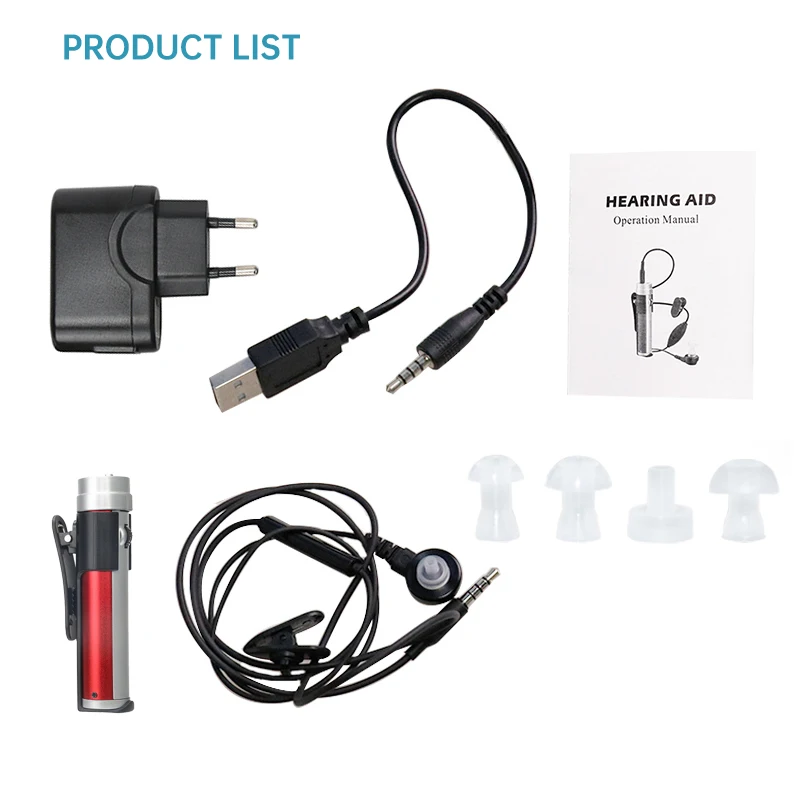 Rechargeable Hearing Aid E-9 Pocket Hearing Amplifier Personal Sound Amplifier For The Elderly/Deafness Adjustable Tone Ear Care
Rechargeable Hearing Aid E-9 Pocket Hearing Amplifier Personal Sound Amplifier For The Elderly/Deafness Adjustable Tone Ear Care