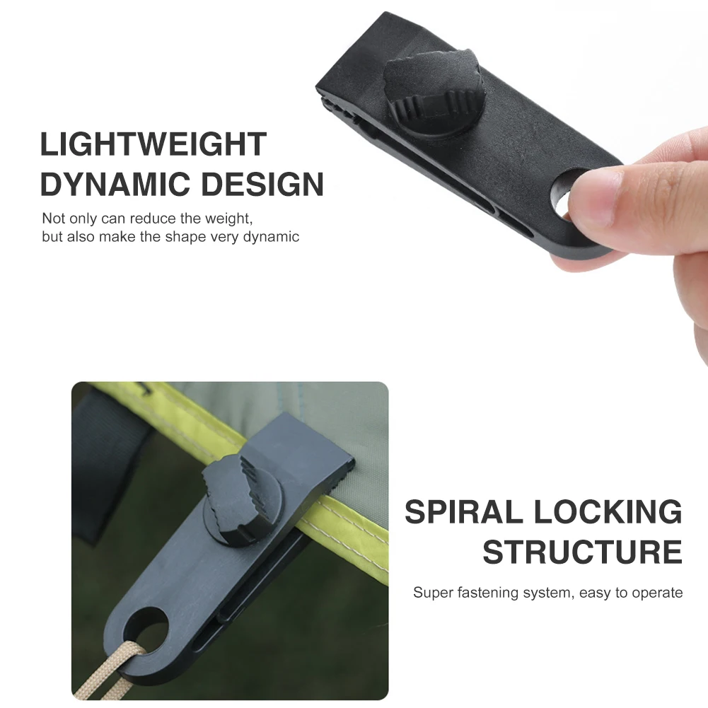 1/10/20pcs Nylon Outdoor Tent Windproof Clamp Tighten Strengthen Canopy Awning Clip Tent Fixed Buckle Camping Tools
1/10/20pcs Nylon Outdoor Tent Windproof Clamp Tighten Strengthen Canopy Awning Clip Tent Fixed Buckle Camping Tools