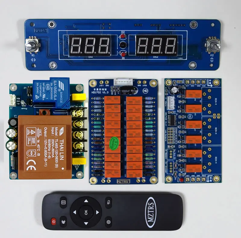 

Assembled Preamplifier Balanced Remote Control Volume Control Board Passive Preamplifier Sound Source Selection Board