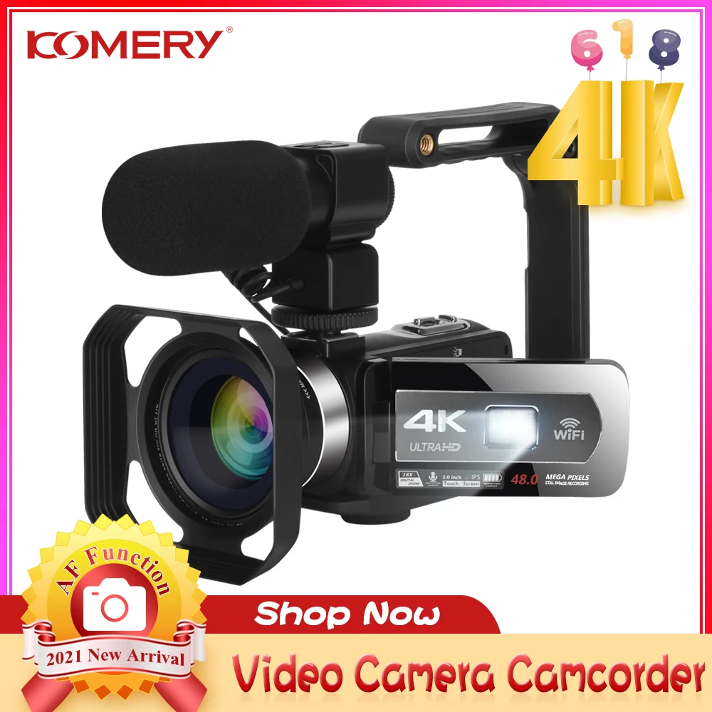 New Product Video Camera Camcorder AF Function 48MP Live Streaming for Facebook WiFi Touch Screen Remote Control with Stabilizer
New Product Video Camera Camcorder AF Function 48MP Live Streaming for Facebook WiFi Touch Screen Remote Control with Stabilizer